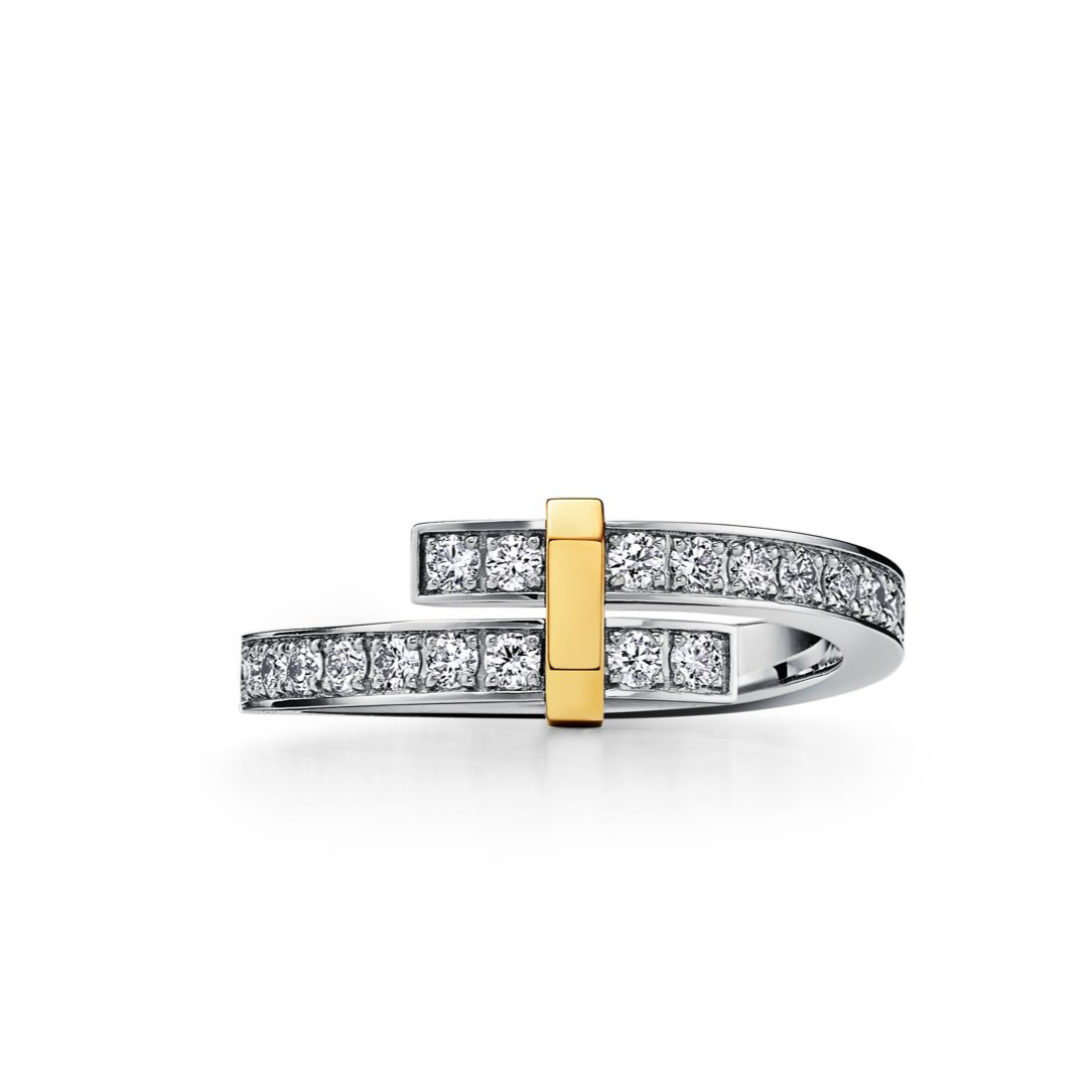 [⭐Veyra Jewels]EDGE GOLD SILVER DIAMOND RING