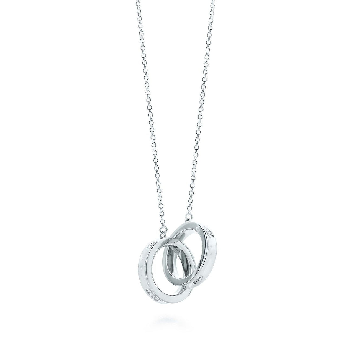 [⭐Veyra Jewels]INTERLOCKING CIRCLES PENDANT SILVER SMALL NECKLACE