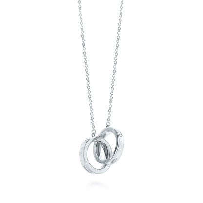 [⭐Veyra Jewels]INTERLOCKING CIRCLES PENDANT SILVER SMALL NECKLACE