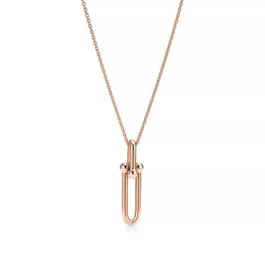 [⭐Veyra Jewels]HARDWEAR DROP DOUBLE LINK PEDANT NECKLACE
