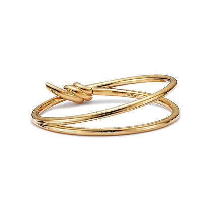 [⭐Veyra Jewels]KNOT DOUBLE ROW GOLD BRACELET