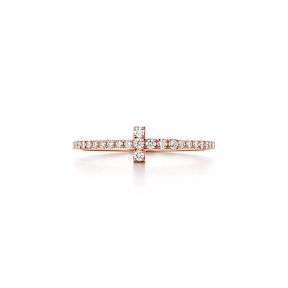 [⭐Veyra Jewels]T RING DIAMOND PINK GOLD