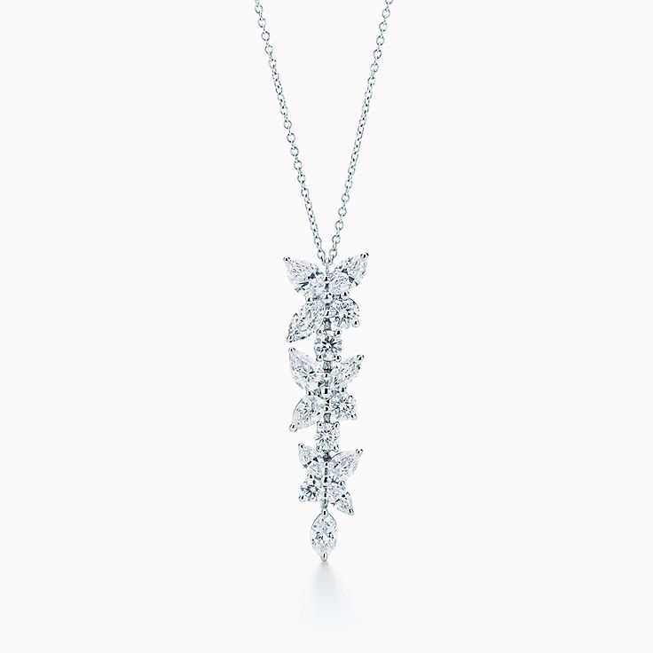 [⭐Veyra Jewels]MIXED CLUSTER DIAMOND DROP PENDANT