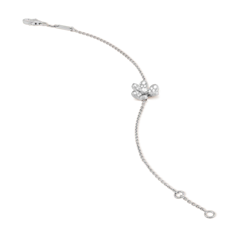 [⭐Veyra]FRIVOLE SILVER FLOWER DIAMOND BRACELET