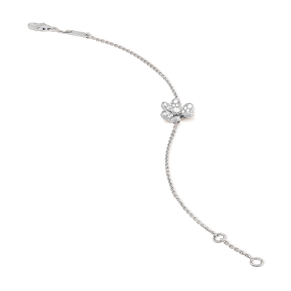 [⭐Veyra]FRIVOLE SILVER FLOWER DIAMOND BRACELET