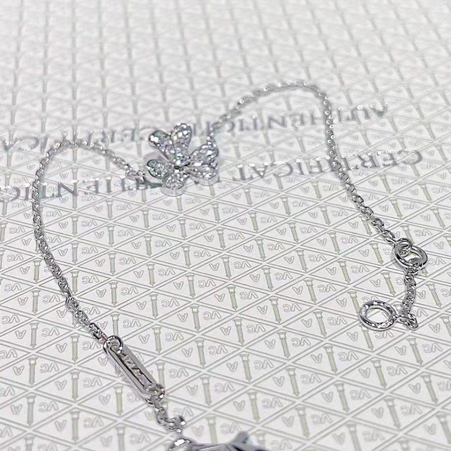 [⭐Veyra]FRIVOLE SILVER FLOWER DIAMOND BRACELET
