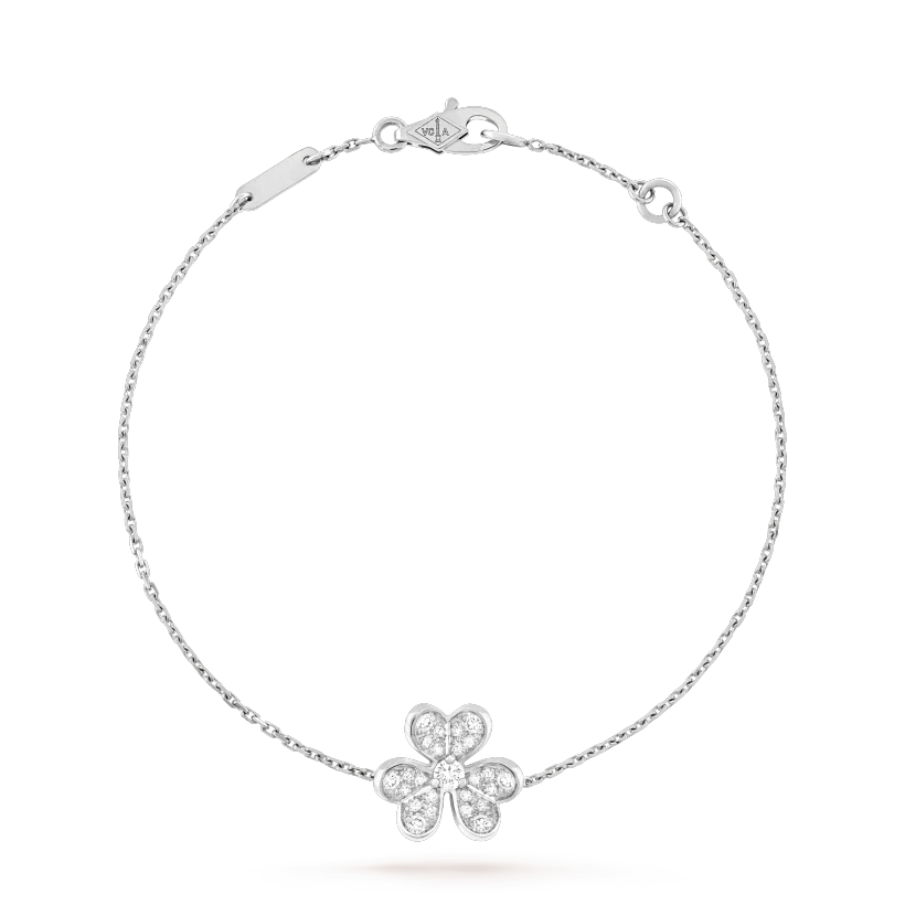 [⭐Veyra]FRIVOLE SILVER FLOWER DIAMOND BRACELET