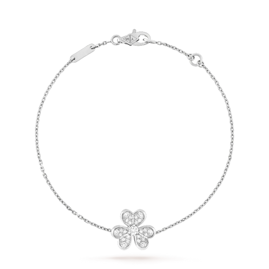 [⭐Veyra]FRIVOLE SILVER FLOWER DIAMOND BRACELET