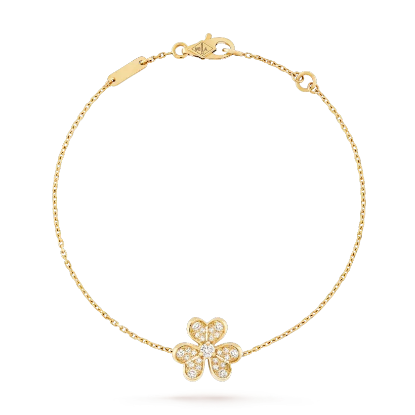[⭐Veyra]FRIVOLE GOLD FLOWER DIAMOND BRACELET