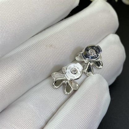 [⭐Veyra]FRIVOLE MINI SILVER FLOWER EARRINGS