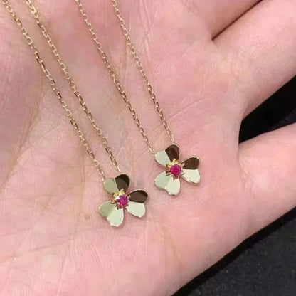 [⭐Veyra]FRIVOLE GOLD FLOWER NECKLACE