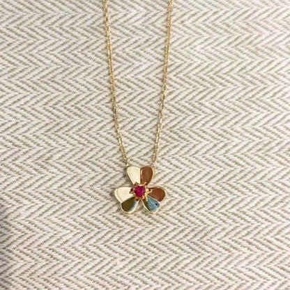 [⭐Veyra]FRIVOLE GOLD FLOWER NECKLACE