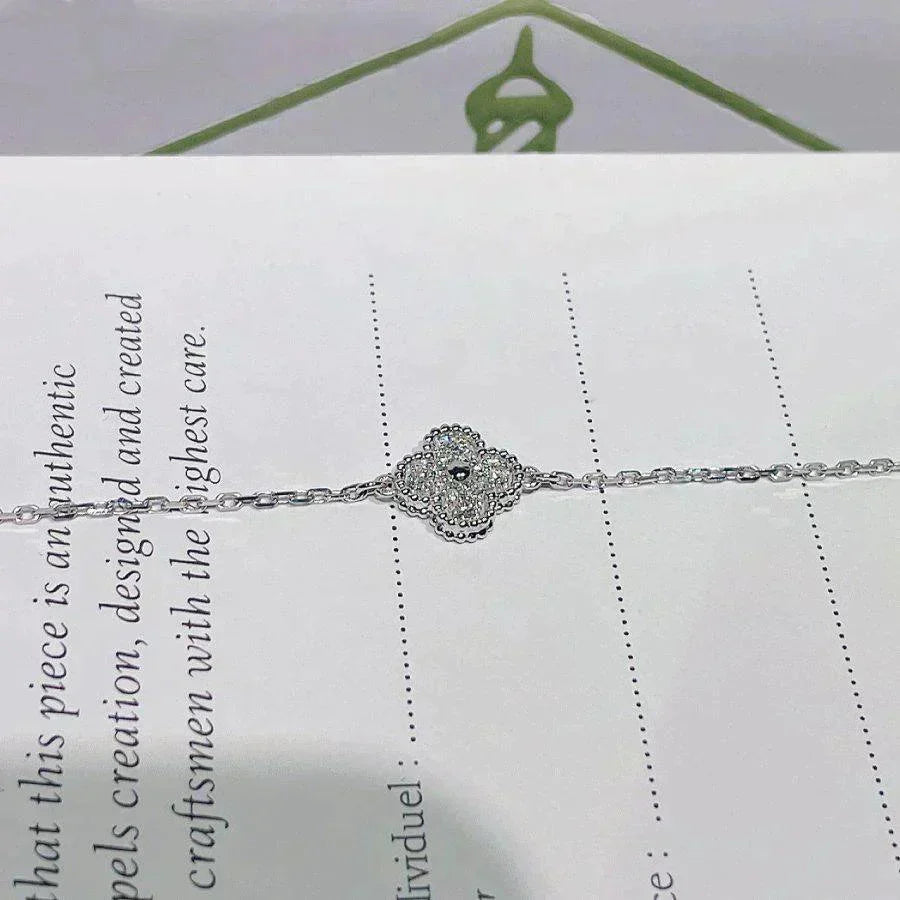 [⭐Veyra]CLOVER  SINGLE FLOWER BRACELET SILVER