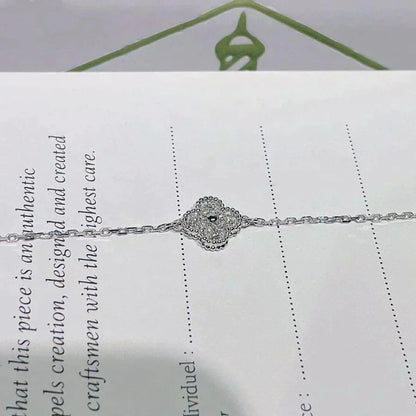[⭐Veyra]CLOVER  SINGLE FLOWER BRACELET SILVER