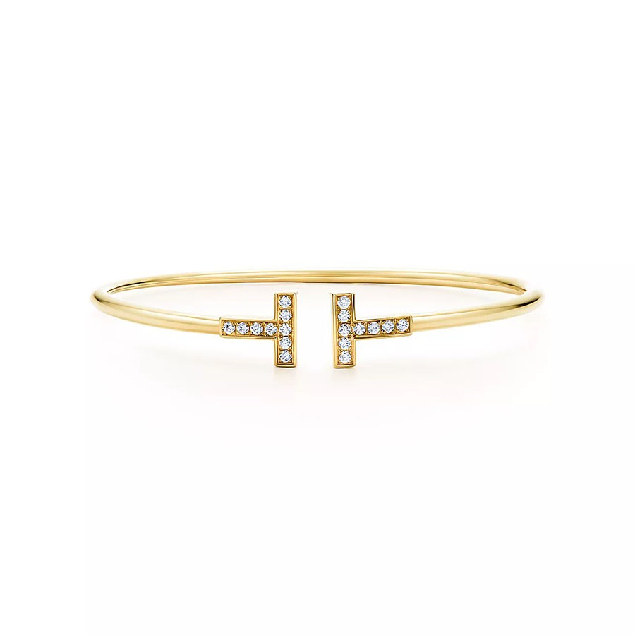 [⭐Veyra Jewels]T BRACELET 1.8MM GOLD DIAMOND