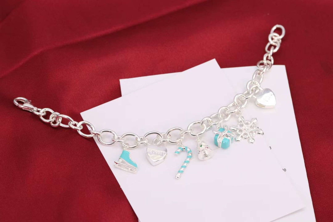 [⭐Veyra Jewels]CHRISTMAS SILVER BRACELET