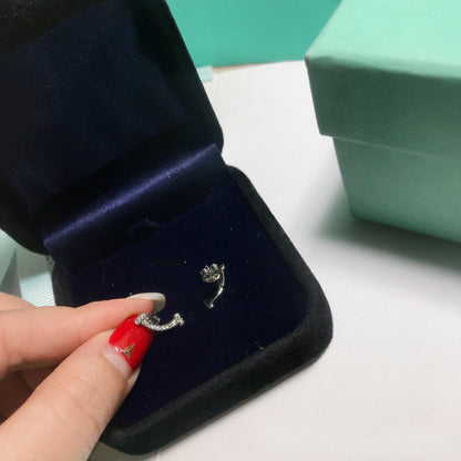 [⭐Veyra Jewels]SMILE DIAMOND EARRINGS