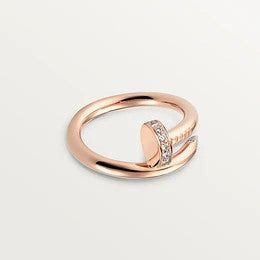 [⭐Veyra]JUSTE RING 2.65MM PINK GOLD DIAMOND